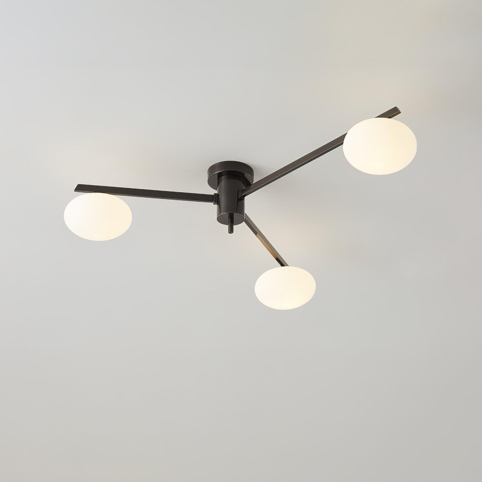 Ceiling Light | Multi-Arm Linear Glass Shade