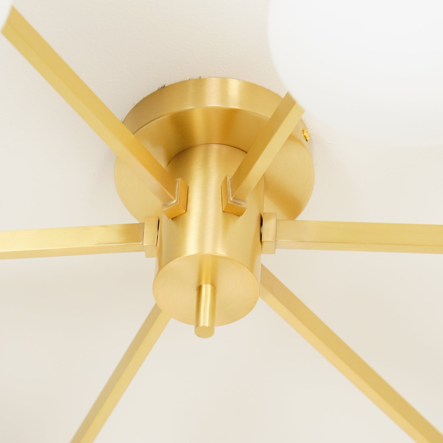 Ceiling Light | Multi-Arm Linear Glass Shade