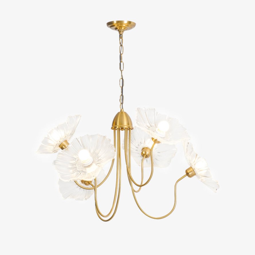 Chandelier Light Fixture | Ceiling Lamp with 3 or 6 Heads