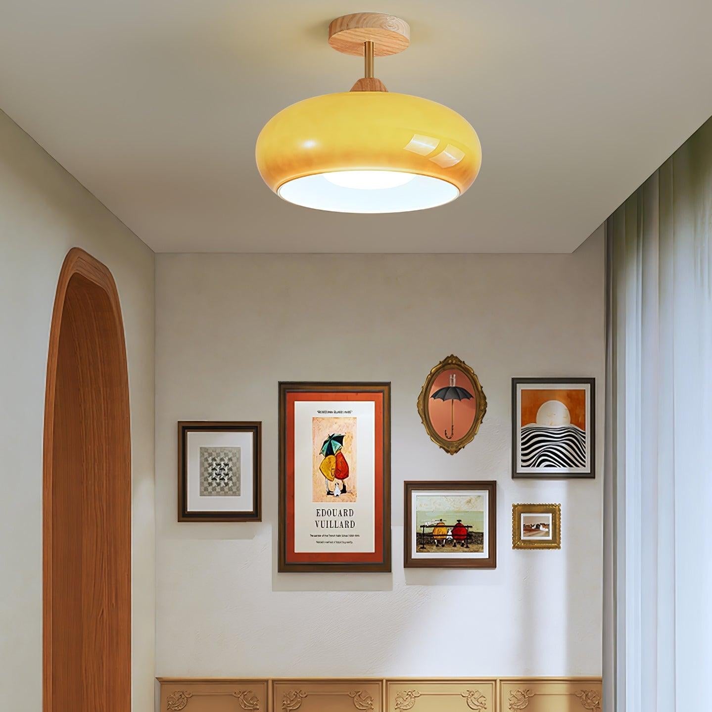Ceiling Lights | Vintage  Bauhaus Round Dome