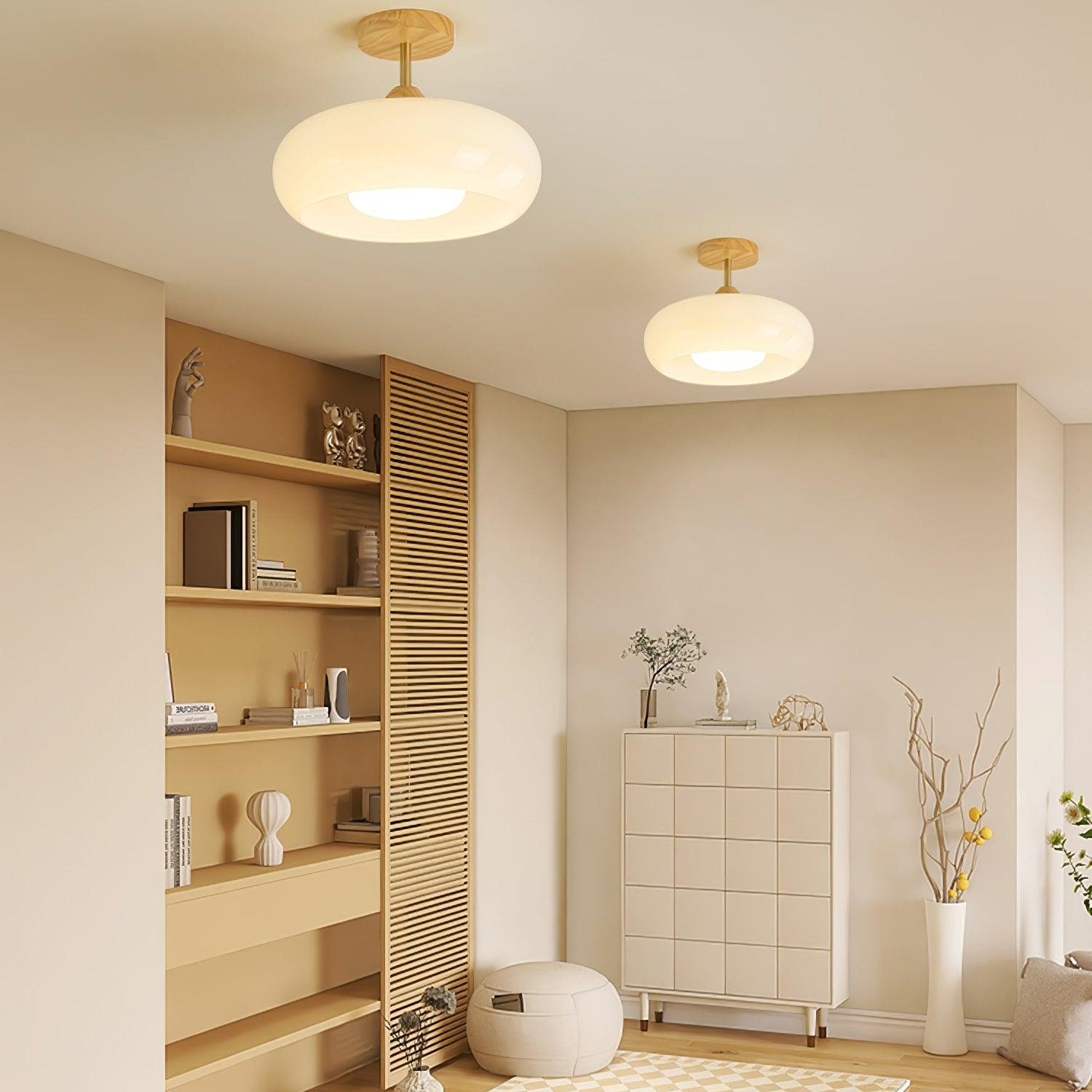 Ceiling Lights | Vintage  Bauhaus Round Dome