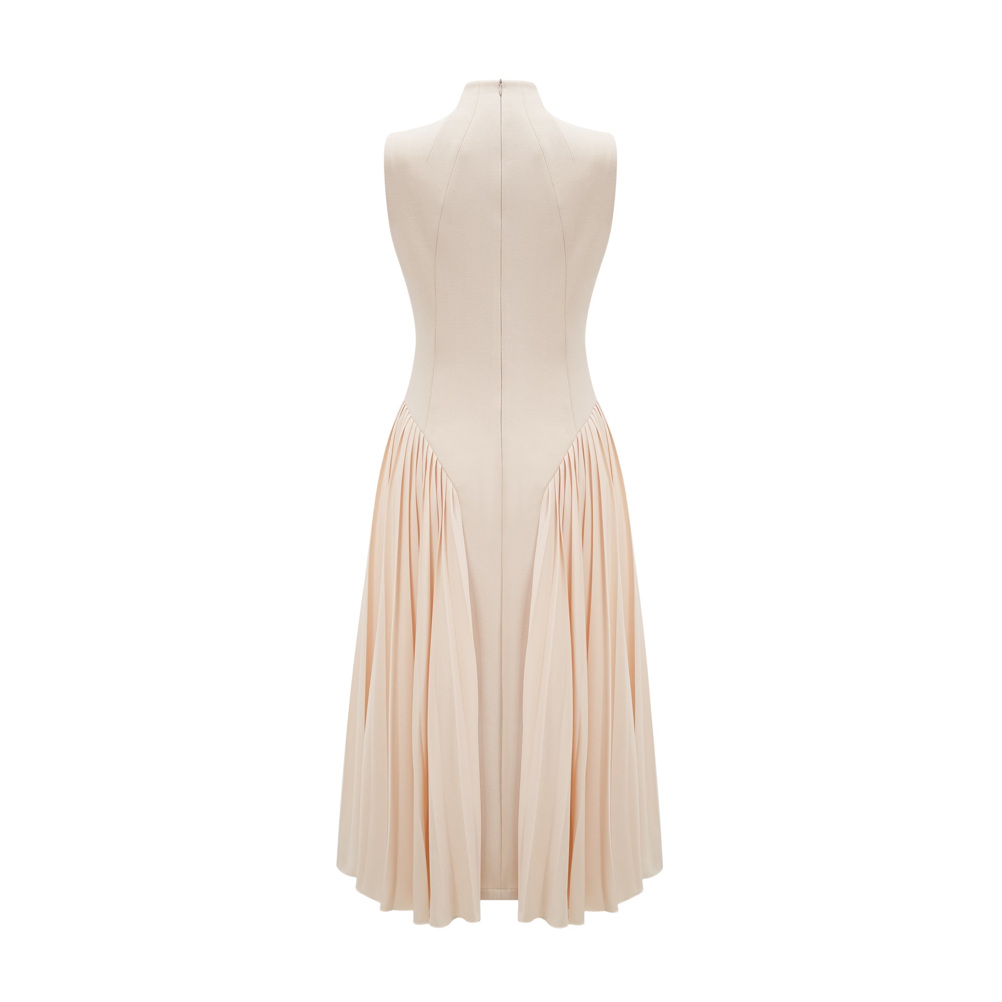 Safiya sleeveless pleated dress