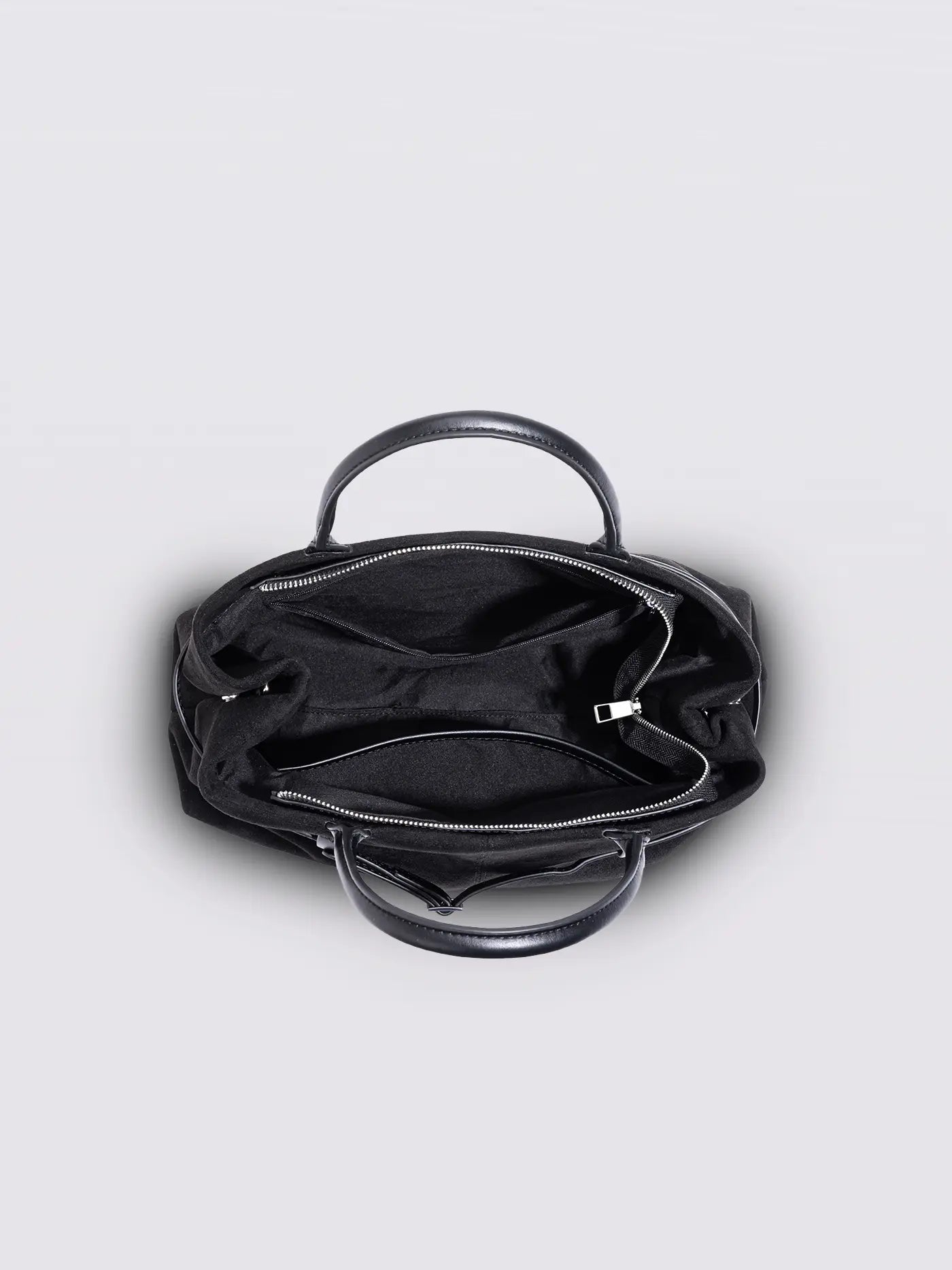 Suede Shopper with Adjustable Strap