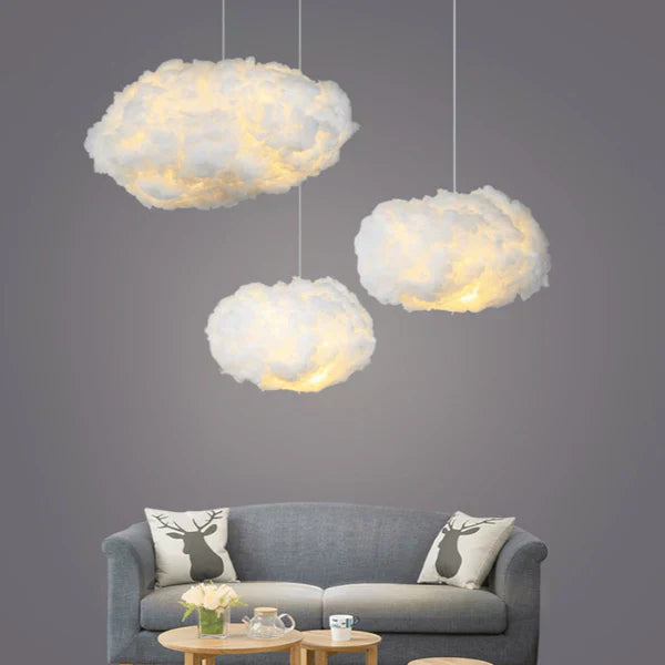 Pendant Light | Fluffy Bedroom Cloud Shape Fixture