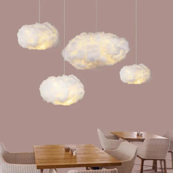 Pendant Light | Fluffy Bedroom Cloud Shape Fixture