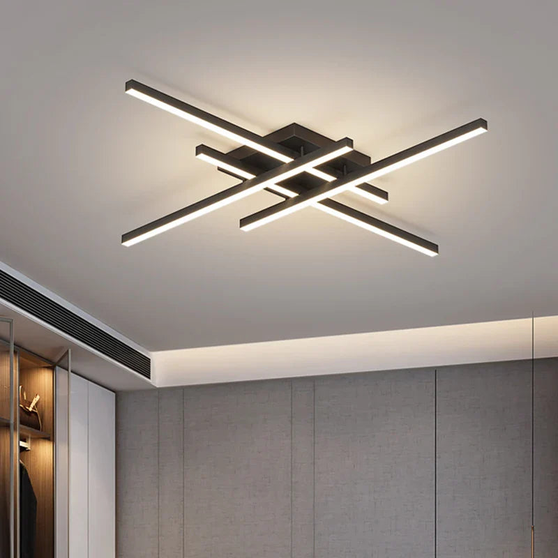 Modern LED Ceiling Light | Minimalist Linear LED Fixture for Bedrooms and Living Rooms