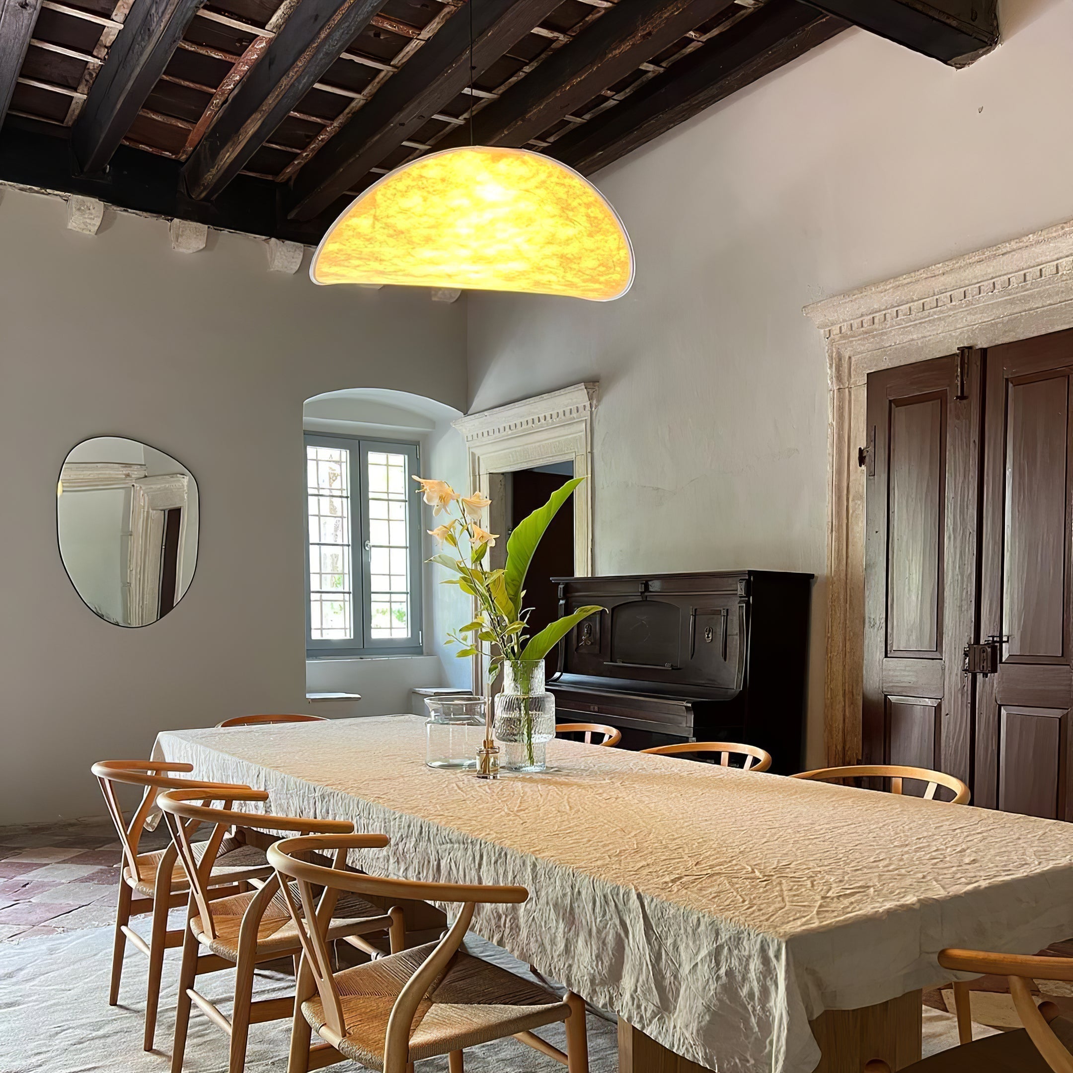 Pendant Light LED | Curved Shade Ceiling Design