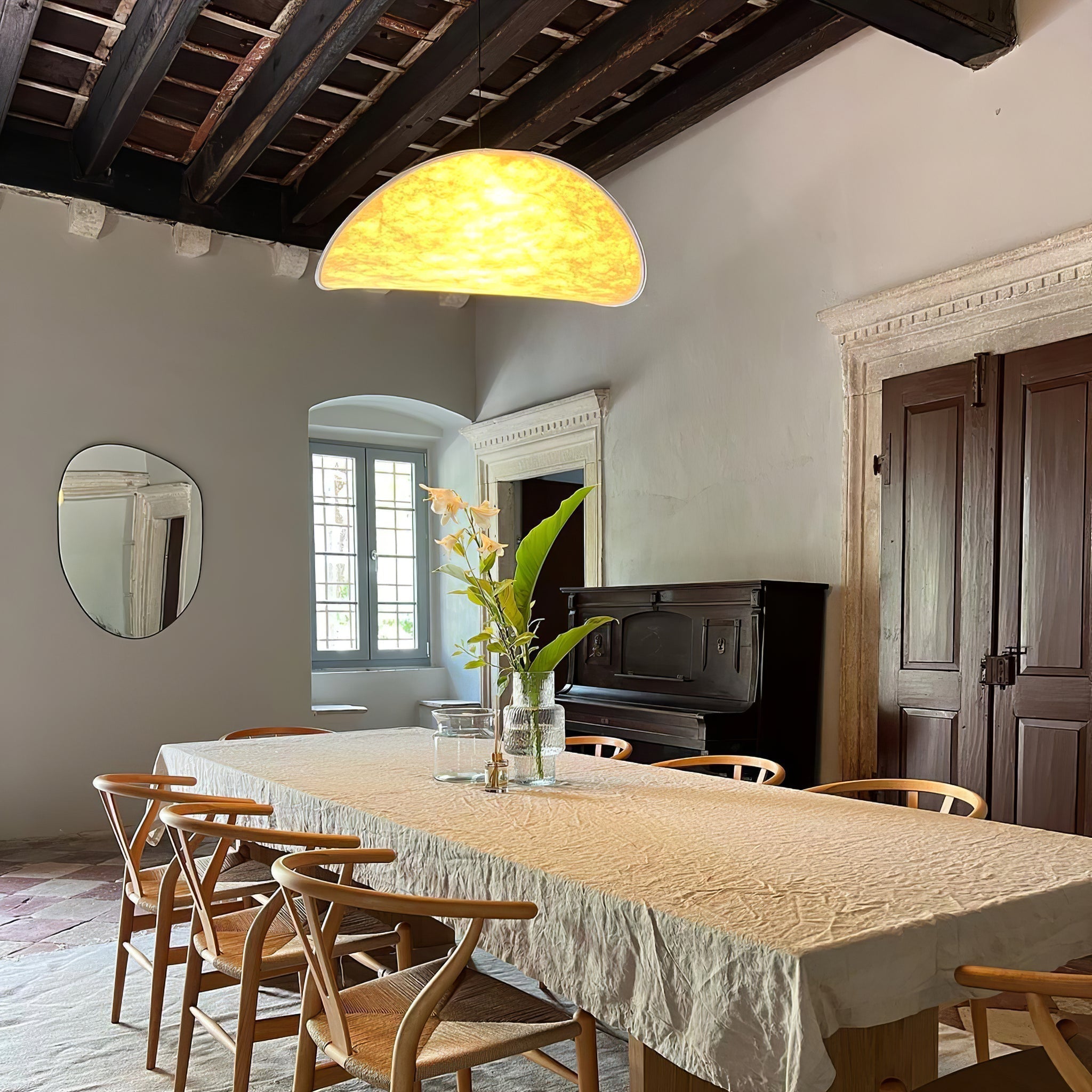 Pendant Light LED | Curved Shade Ceiling Design