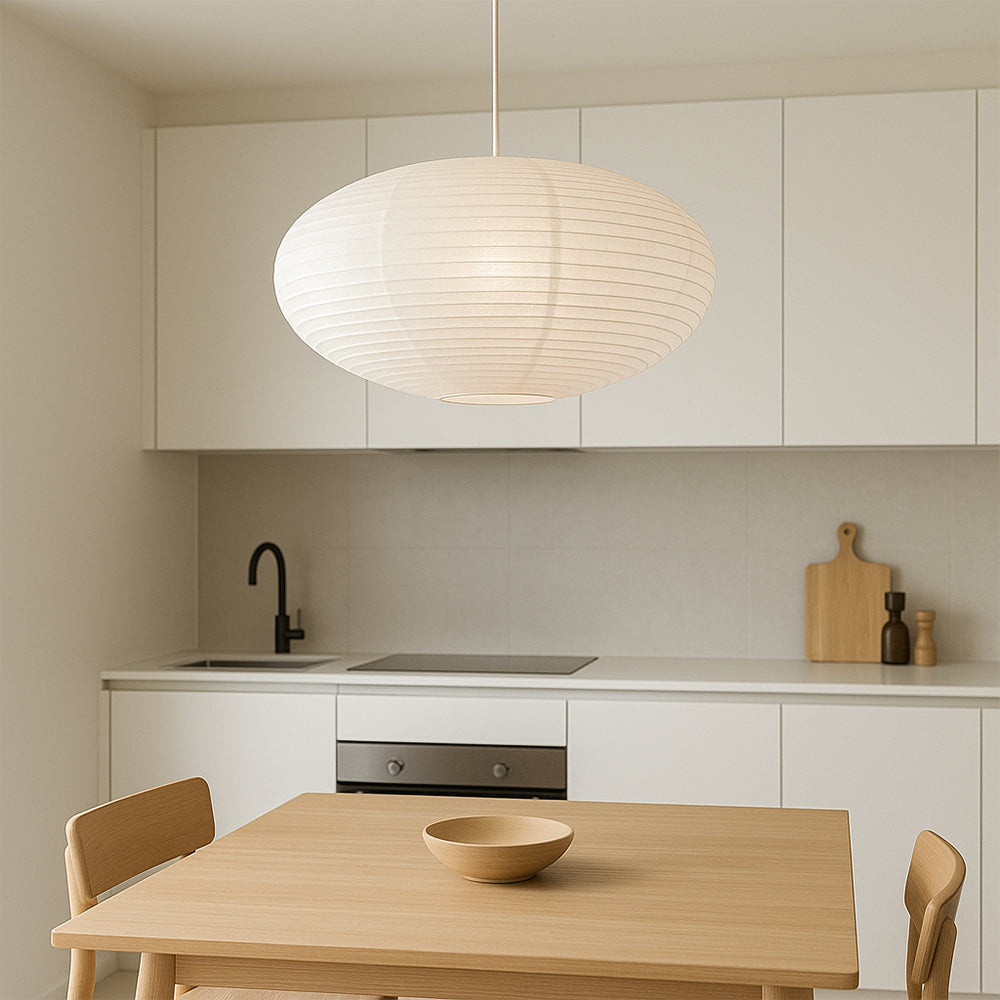 Pendant Light | Japanese Wabi Sabi Globe Lantern Fixture