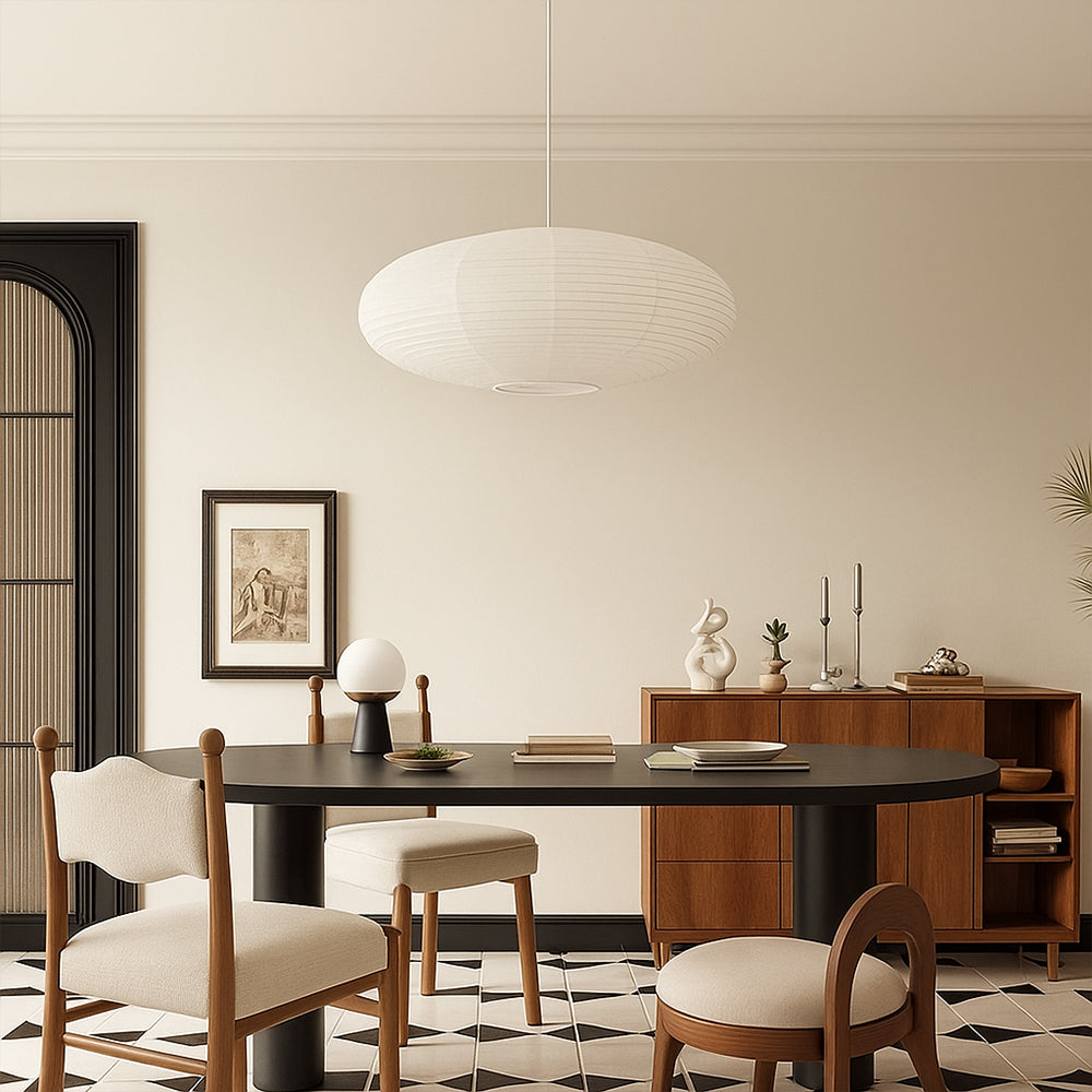 Pendant Light | Japanese Wabi Sabi Globe Lantern Fixture