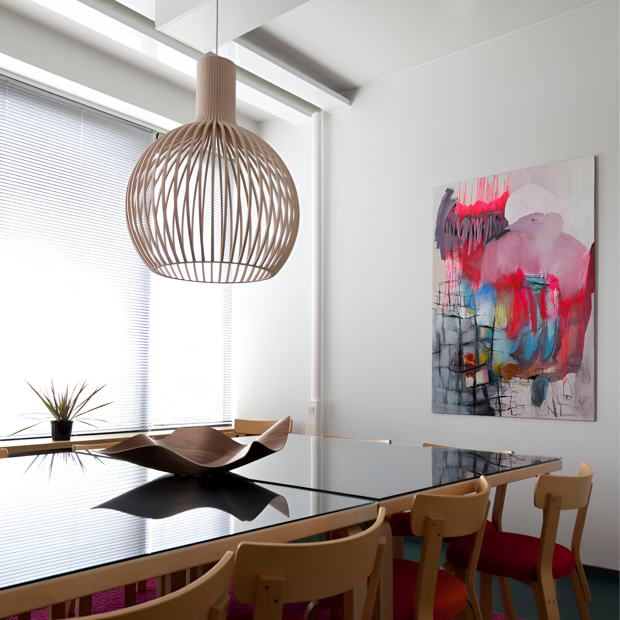 Ceiling Light | Rustic Industrial Cage Design
