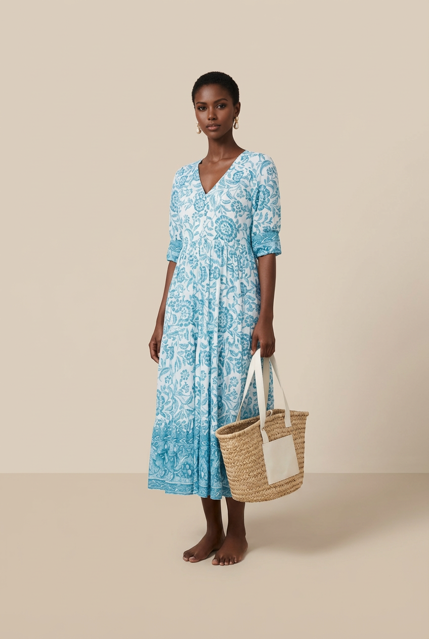Keisha | Graceful V-Neck Floral