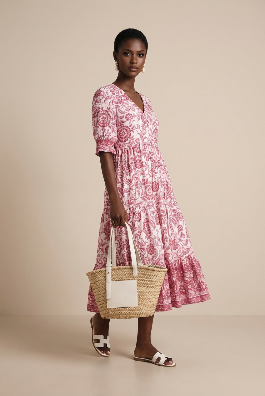 Keisha | Graceful V-Neck Floral