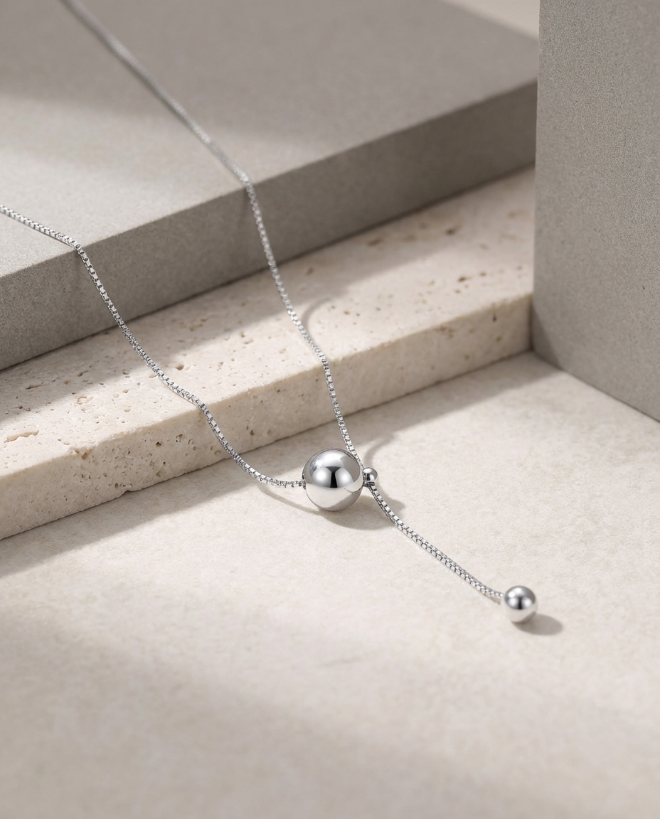 Sphere Line Necklace
