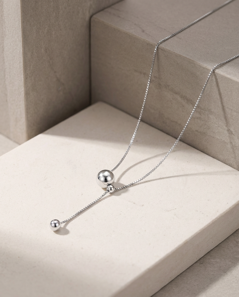 Sphere Line Necklace