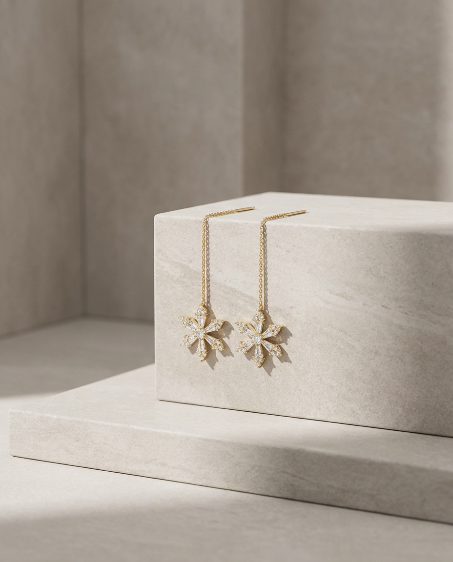 Flora Zirconia Earrings