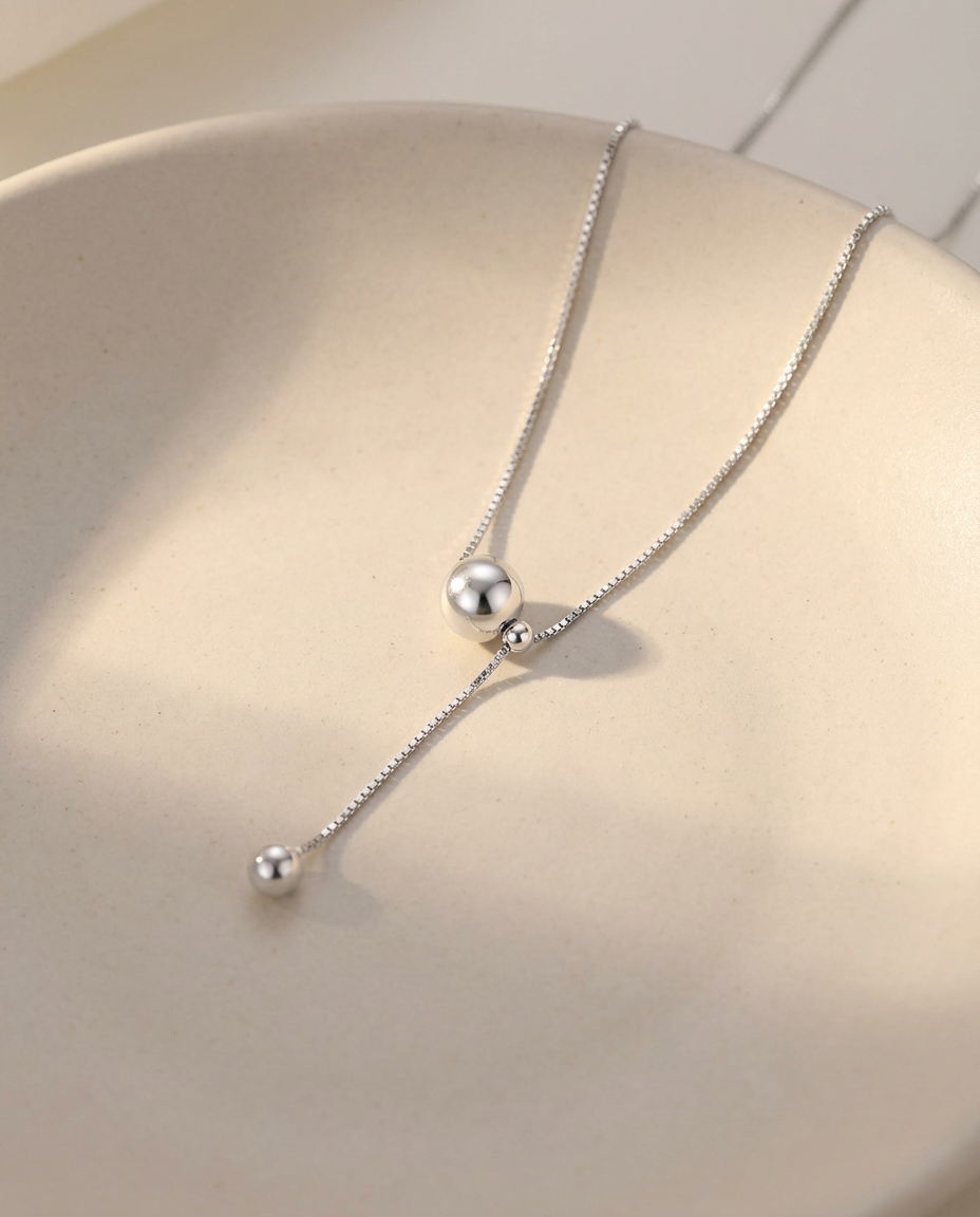 Sphere Line Necklace