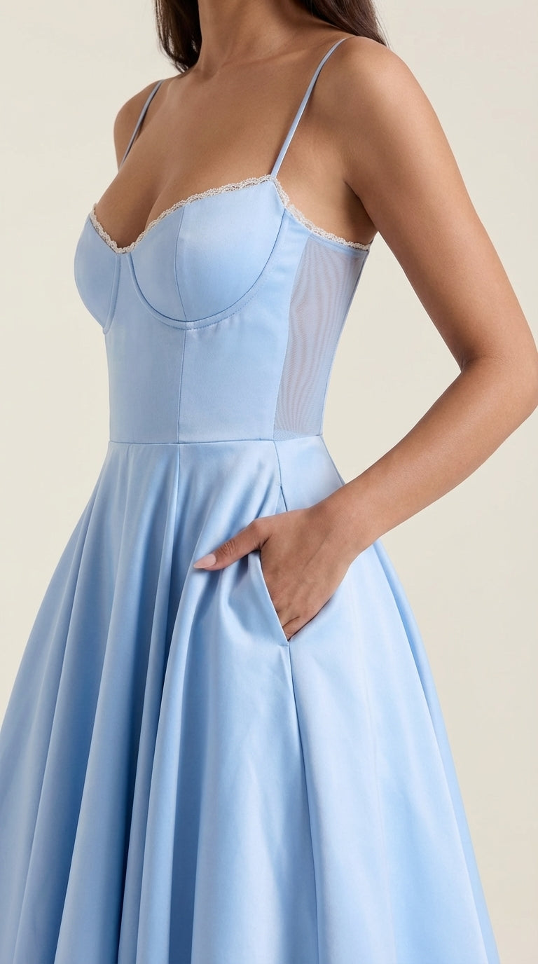 Isolde Tulle Midi Dress