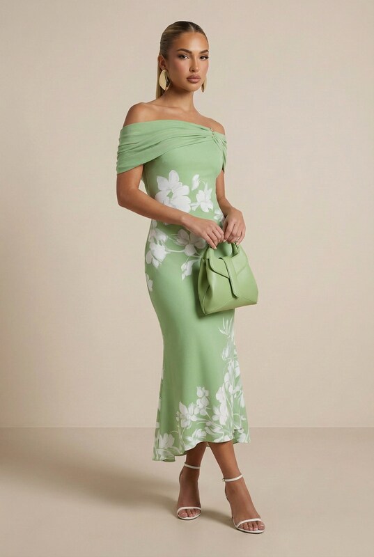 Isabrunel - Elegant Midi Dress