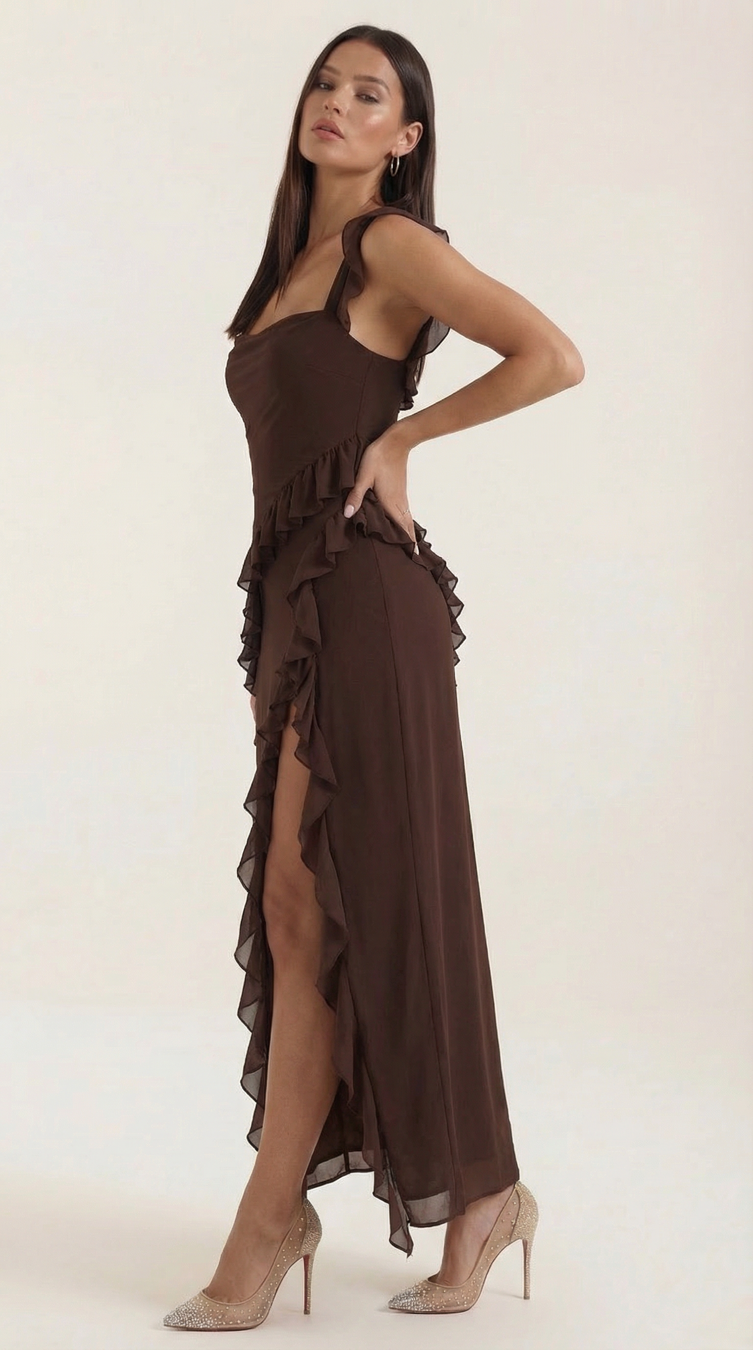 Susan Maxi Dress with Ruffles