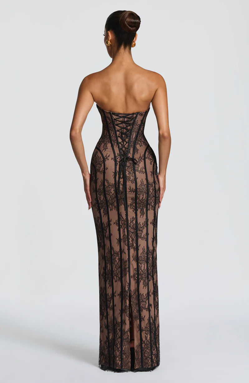 Sian Maxi Dress - Burgundy