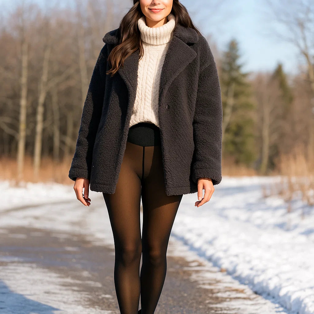 BodyCurve Sheer Fleece Leggings
